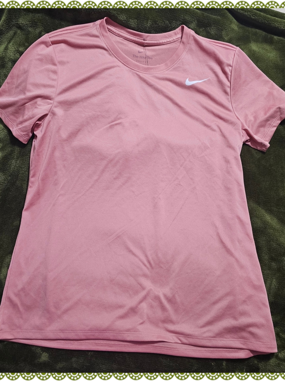 Nike Women’s Dusty Pink Short-Sleeve Dri-FIT Tee
